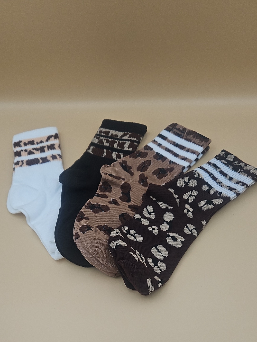 Animal Print Socks - 4 pair